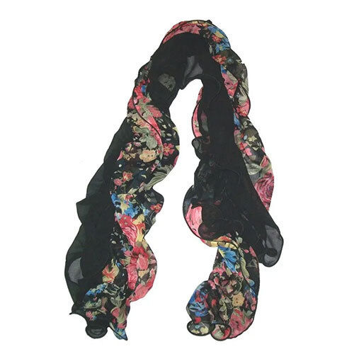 Ruffle Printed Stoles