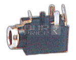 EP Stereo 2.5 mm Socket Connector PCB Mounting - Plastic Body, Gold-Plated Contacts, 3 Poles, Stereo Audio, Durable Reliable Connection