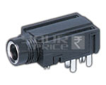 6.35 9P Stereo Socket PCB Mounting - Plastic Metal, Gold Plated Contacts | Reliable Connection, Cable Protection, Easy Installation