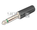 P-38 Mono Connector - Plastic Body, Brass Contact, 6-8mm Cable Diameter, Black | Reliable Connection, Simple Use, Cable Protection, Low Insertion Loss