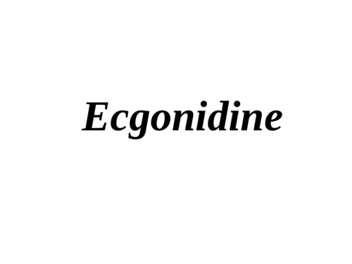 Ecgonidine