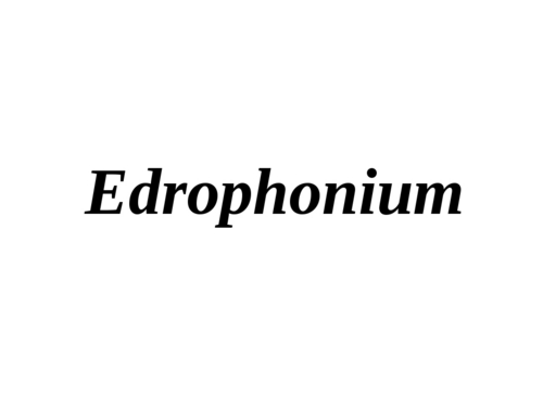 Edrophonium - White Crystals, Water Soluble, Melting Point 167-169°C | Rapid Action, Short Duration, Muscle Stimulation, Diagnostic Tool