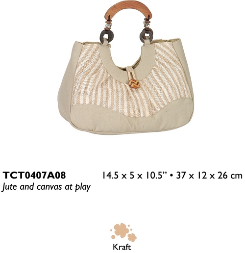 Jute & Canvas Bag