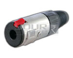 TRS P-38 Stereo Extension Socket - Locking Type