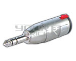 TRS P-38 Stereo Plug to P-38 Stereo Socket - Metal, 75mm, Silver, Gold Plated | Stereo Adaptor, Locking, Low Loss, Reliable