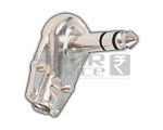 TRS P-38 Stereo Connector Right Angle with Metal Handle