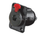 TRS P-38 Stereo Female Locking Type Panel Mounting Connector 
