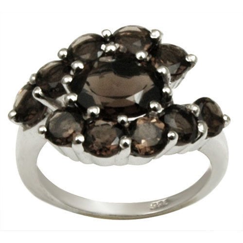 Smoky Jewelry Black Stone Silver Jewellery Designer Jewelry Gender: Women