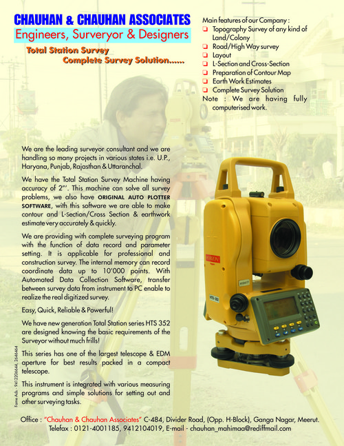 Land survey and demarcation with Total Stations