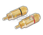 RCA Connector (Gold Plated) - Brass, Gold Plated, 75 Ohms, DC-10MHz | Audio/RF, Durable, Reliable, High Fidelity, Easy Use