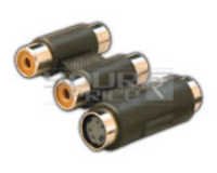4 Way Rca Socket + 2 Way 4 Pin Mini Din Connector - Plastic Metal, 50x25x15 Mm | Audio Video Input, Durable Connectors, Reliable Signal