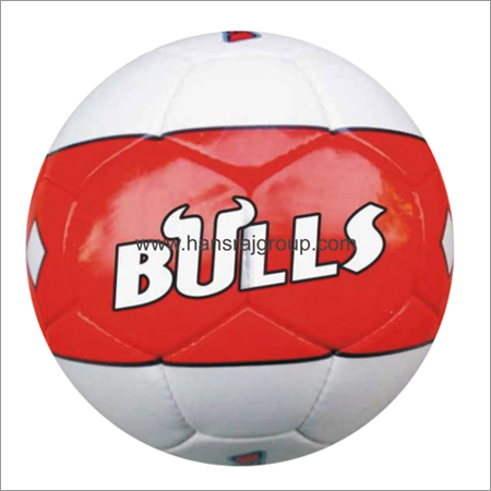 Soccer Ball Regular - PU Leather, Sizes 3, 4 & 5, Red | FIFA Approved, Stitched, Durable