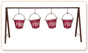 Fire Bucket With Stand