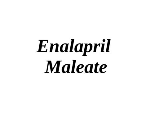 Enalapril Maleate - 10mg Tablets, Blister Pack | Effective ACE Inhibitor, Blood Pressure Control, Heart Failure Management