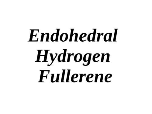Endohedral hydrogen fullerene