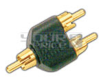 RCA Plug to 2 RCA Plug Adaptor