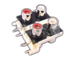 4 Way RCA Connector (PCB Mounting) Narrow
