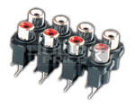 8 Way Rca Socket (Pcb Mounting)
