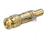 BNC Connector Full Metal with Spring (Fully Gold Plated)