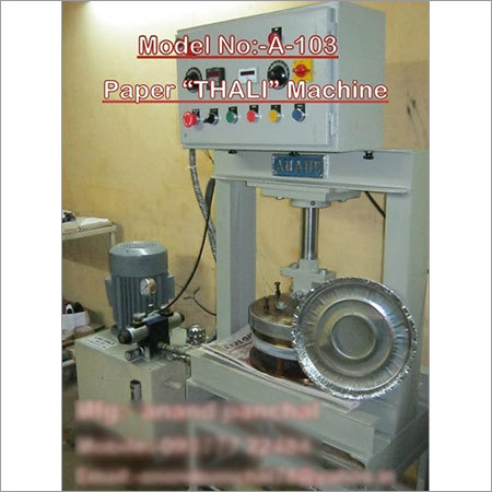 Digital Hydraulic Paper Thali Making Machine