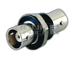 BNC Socket to BNC Socket Isolated Bulkhead Adaptor Chassis Mounting