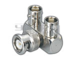 BNC Plug to 2 BNC Connector Right Angle