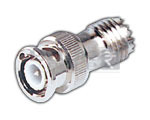 BNC Plug to Mini UHF Female Adaptor