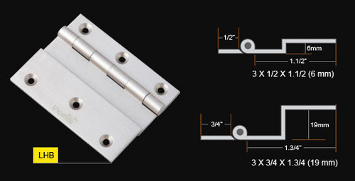 Brass "L" Hinges