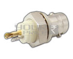 BNC Connector Isolated Ground Bulkhead (Pin Gold Plated)