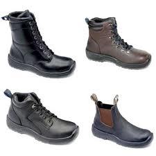 Leather Shoes - Genuine Leather, Size 6-12, Black | Lace-Up, Durable Rubber Sole, Ankle Support, Comfortable Fit