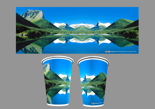 Printed Paper Cups 250ml