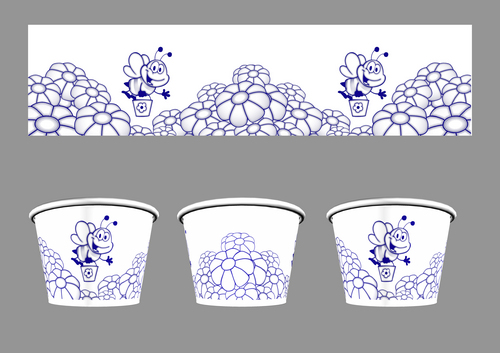 Printed Paper Cups 90ml