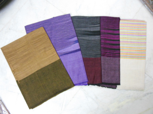 Pashmina With Designed Check Shawls