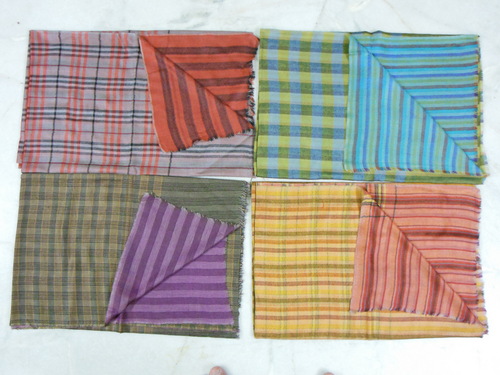 Pashmina Reversable Check Shawls