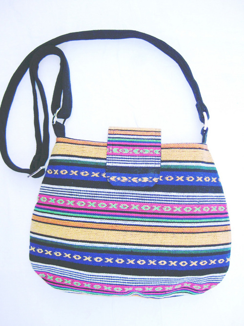 Handloom Jacquard Fabric Ladies Sling Purse