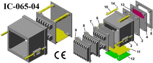 Electrical panel cabinets DIN 96*96*65