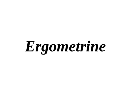 Ergometrine - 0.2mg Injection Ampoules, Intravenous, Refrigerated | Quick Action, Reliable Results, Easy Administration