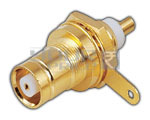 1.6/ 5.6 Female Chassis Type Bulkhead with PTFE Fully Gold Plated