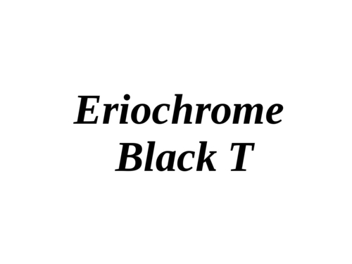 Eriochrome Black T