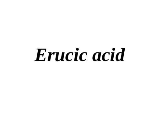 Erucic Acid - White Crystalline Powder, Boiling Point 342 °C, Insoluble in Water | High Purity, Versatile Use, Biodegradable