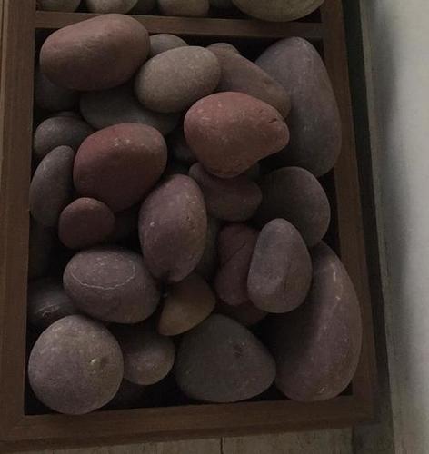 Landscaping Garden Decoration Normal Polished And High Polished Natural Red Pebble Stone Solid Surface