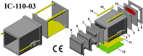 Electrical panel cabinets DIN 96*96*110 Electrical panel cabinets DIN 96*96*110
