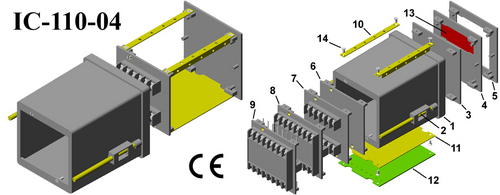 Plastic panel enclosure DIN 96*96*110