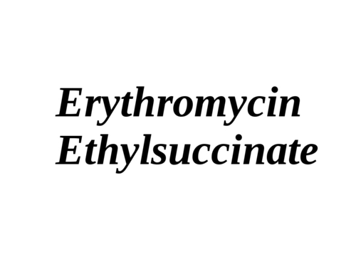 Erythromycin Ethylsuccinate - White Crystalline Powder, C37H67NO13 | Broad Spectrum Antibacterial, High Potency, Water Soluble