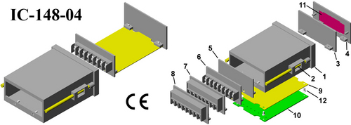 Plastic panel enclosure DIN 96*48*110