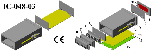 Plastic panel enclosure DIN 96*48*150