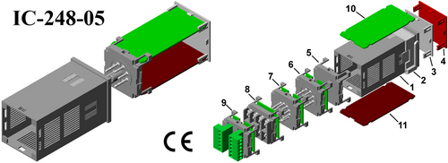 Plastic Plug-in Modules IC-248-05 DIN 48*48*90