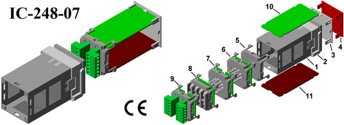 DIN Panel Cases 48,48,90mm