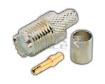 Mini UHF Female Connector Crimping Type for RG-58U Cable (Pin Gold Plated)