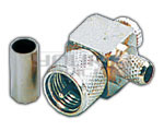 UHF Mini Plug Connector Crimping Type Right Angle for RG-58U Cable